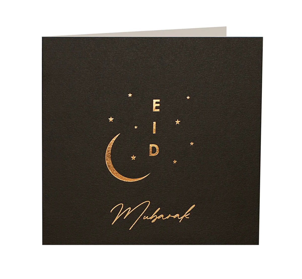 Gold Foiled Blue Muslim Wedding Card - Special Shaadi Cards